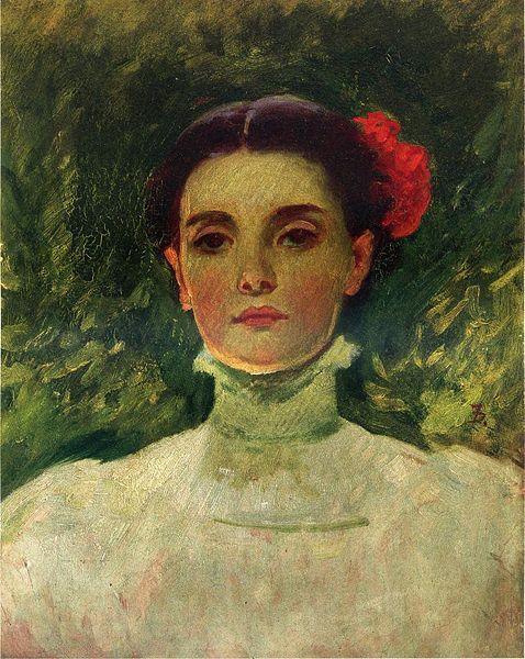 Frank Duveneck Portrait of Maggie Wilson Norge oil painting art